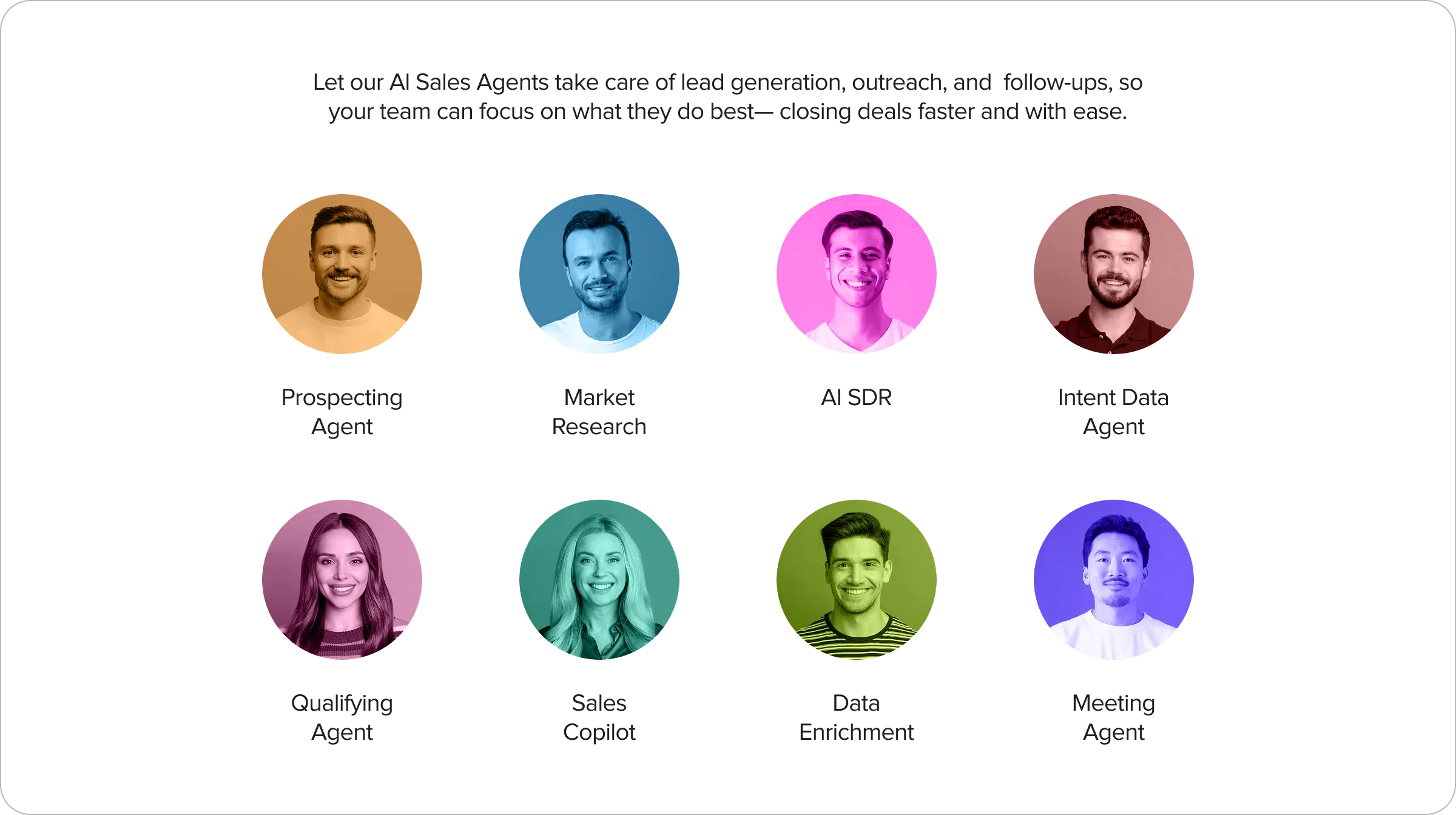 Visual representation of all Sales Agents workflows and integration points